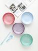 Premium Ceramic Cool Color Fruit Salad Bowl Home Use Enamel Color Oats Bowl Rice Bowl Ceramic Tableware Round Bowl