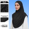 Soft Fabric Pullover Hijab Full Coverage Women Hijab Scarf New Instant Turbans  Daily Wear