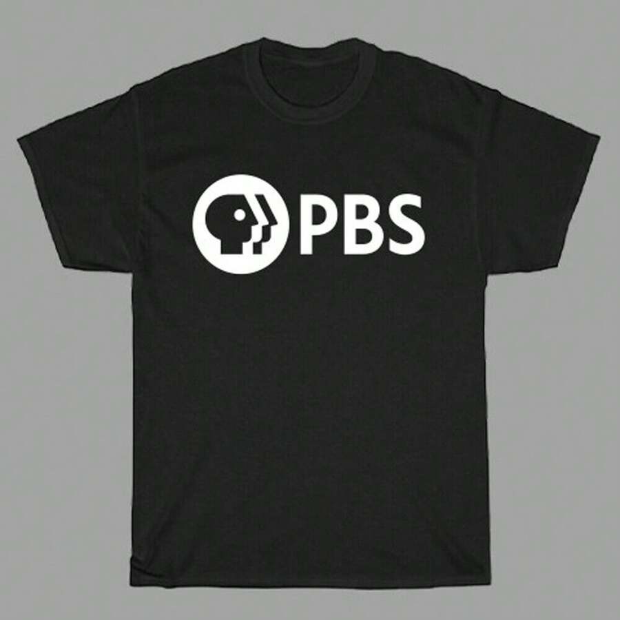 Hot Selling Quality PBS Public Broadcasting Service Unisex s Black T-Shirt Size S To 3XL L