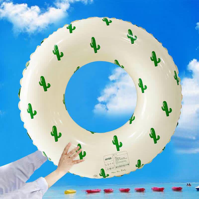 HANDUNYOU 60cm Cactus Vintage Thickened Swim Ring