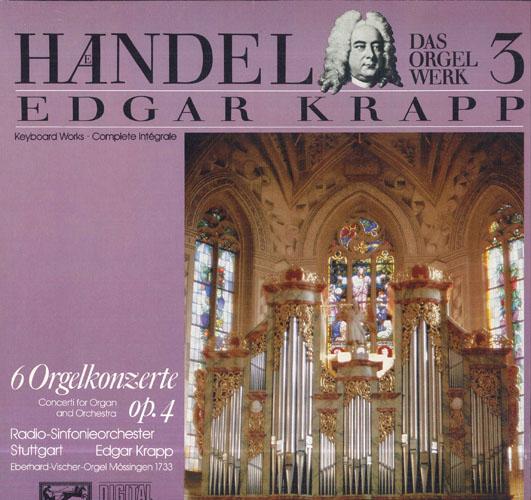 

LP Record GEORG FRIEDRICH HNDEL EDGAR KRAP 6 Orgelkonzerte Op. 4 Das Orgel We 416750 Eurodisc 1985 Germany Classical Used