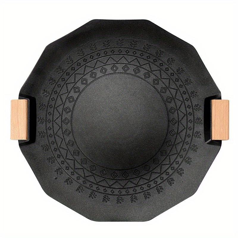 Non Stick Barbecue Pan Electromagnetic Stove Gas Stove Dual Purpose Barbecue Pan Outdoor Camping Card Stove Barbecue Smokeless