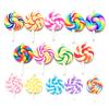10Pcs Random Color Soft Clay Simulation Lollipop Charms Pendant For Women Girls Diy Necklace Earrings Jewelry Accessories