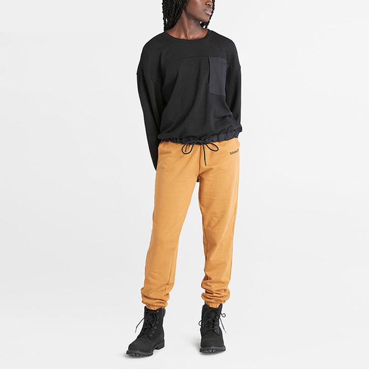 Timberland Solid Color Pocket Casual Round Neck Sweatshirt Women Tops Dark-Gray A6AA5-001