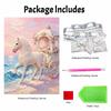 Frameless DIY Pearl Bead Painting Kit Cinderella Carriage Horse Pattern Creative Relaxing Craft Canvas Home Decor Adult Gift