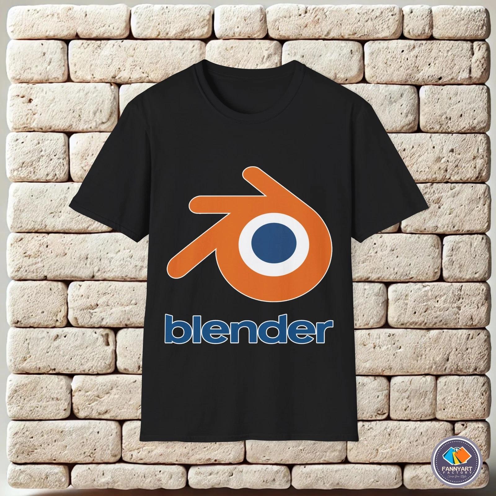 

Blended 3D Orange Eye Logo Unisex T-Shirt S
