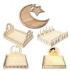Wooden Ornaments Table Decorations for Breakfast Dinner Dessert Pastry