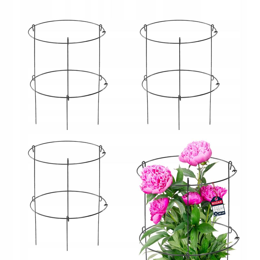 KADAX Flower Plant Support Garden Ring Steel Support