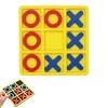 Tic Tac Toe Board Game for Kids Educational Toy 15x15cm Wooden Classic Strategy Puzzle