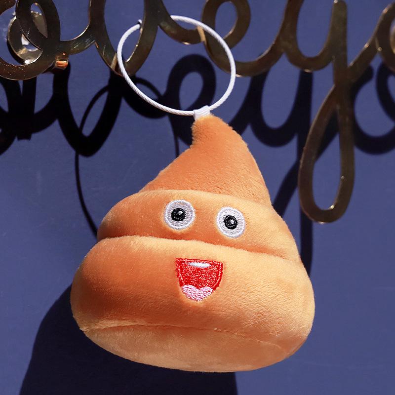 Creative Prank Poop Doll Keychain Ornament