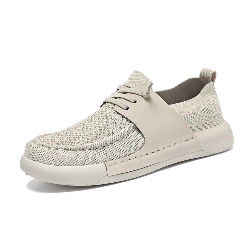MAEDEF Man Shoes Grey Casual Shoes Male Flat Shoes Summer Comfortable Mesh Breathable Walking Driving Shoe Man Sneakers Footwear