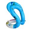 Anillo de Goma Inflable de Inflado Rápido Hebilla de Seguridad para Deriva Chaleco de Natación con Doble Bolsa de Aire Chaqueta de Natación para Niños Adultos