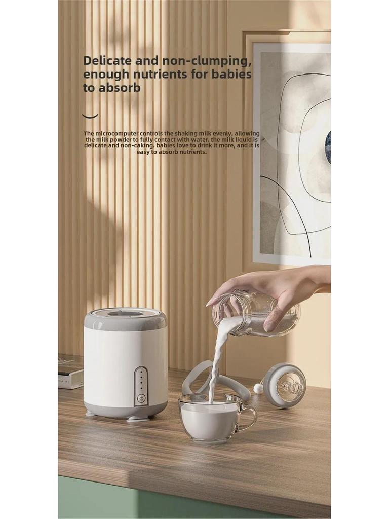 Smart Milk Shaker: Fully Automatic Electric Baby Milk Mixer & Blender.