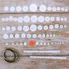 WayinTop Gears, 72 Types, 75-Piece Set, Module 0.5, Plastic, for DIY Parts, Toy Repairs, and Crafts