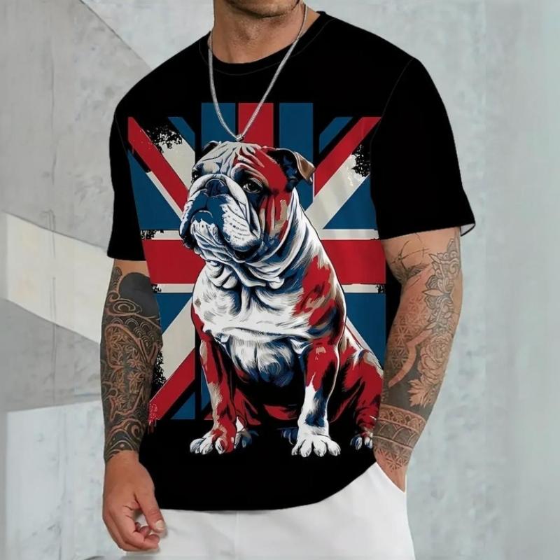 New 3d Animal Printed Men's T-Shirt Retro Casual Male Clothing Summer Loose Breath Short Sleeve Tees Oversized Sports Shirt