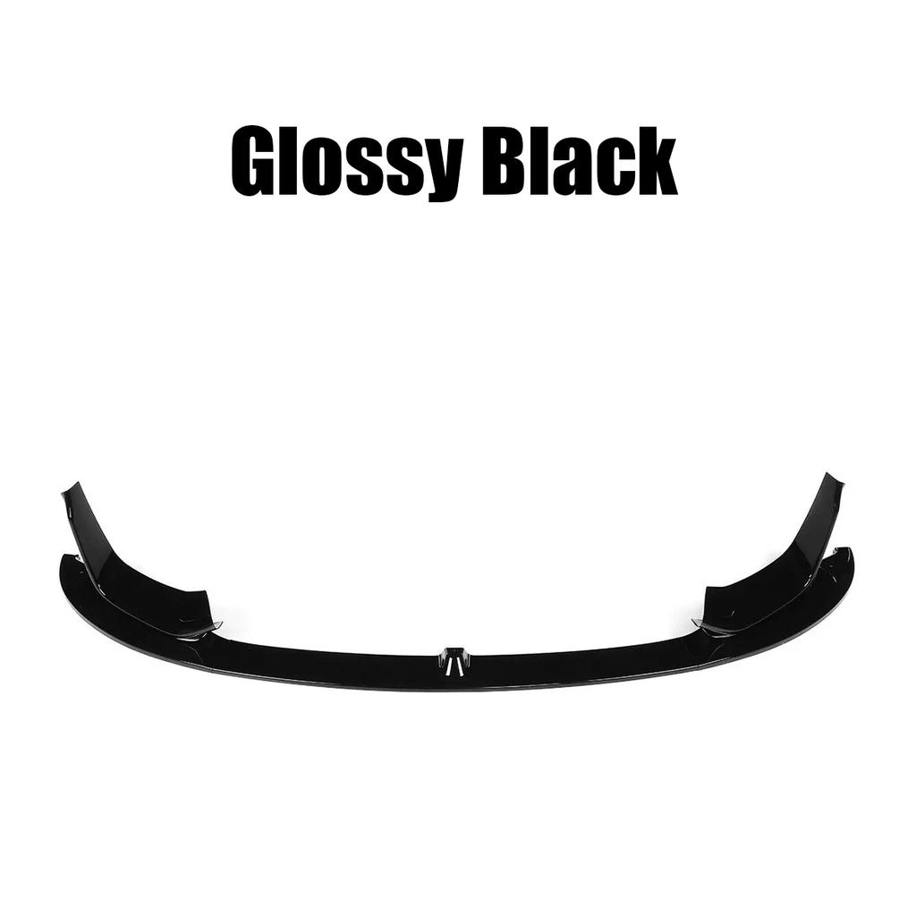 Car Front Bumper Lip Splitter+Side Splitter Corner For BMW M3 F80 M4 F82 F83 2015-2020 MP Style Carbon Fiber Glossy Black 4 PCS