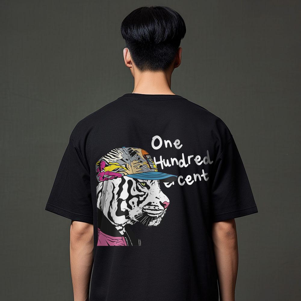 One Hundred Percent Ohp X Harmonia Street Baekho Semi-Oversized Short Sleeve T-Shirt Black/2Xl