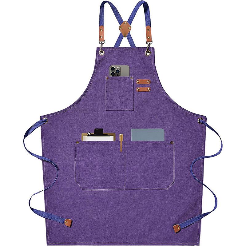 

Thickened Canvas Apron for Kitchen, Gardening, Barista, and Hairdressing – Customizable Design