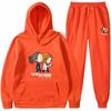 Men Women Hoodie Sweatpants Set Fleece Lined Tracksuit Casual Sportswear Winter