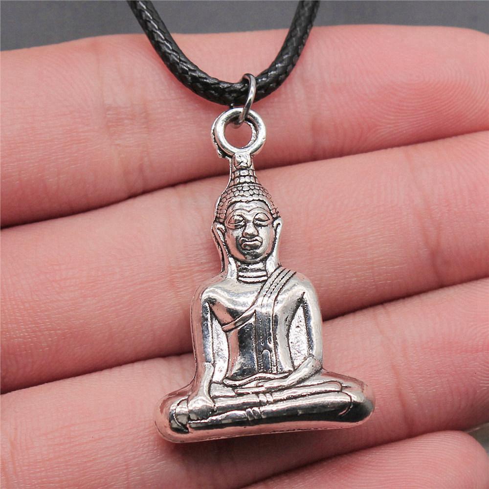 45cm Necklace Leather Chain Big Chief Pharaoh Buddhism Minimalist Jewelry Components QN015