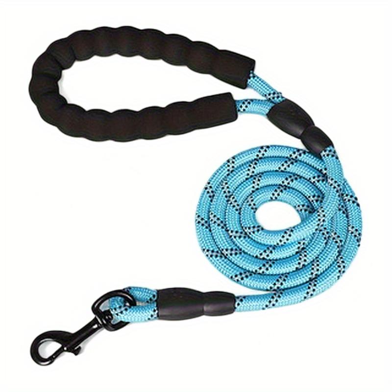 Strapazierfähige Hundeleine für 4 Jahreszeiten, mit Wirbelhaken, langlebig und sicher, geeignet für den Außenbereich, den Hof und Camping
