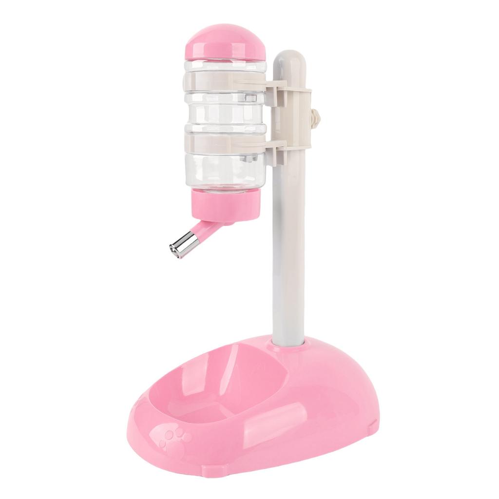 Pet Standing Water Dispenser Feeder Height Adjustable 500ml Capacity Standing Automatic Water