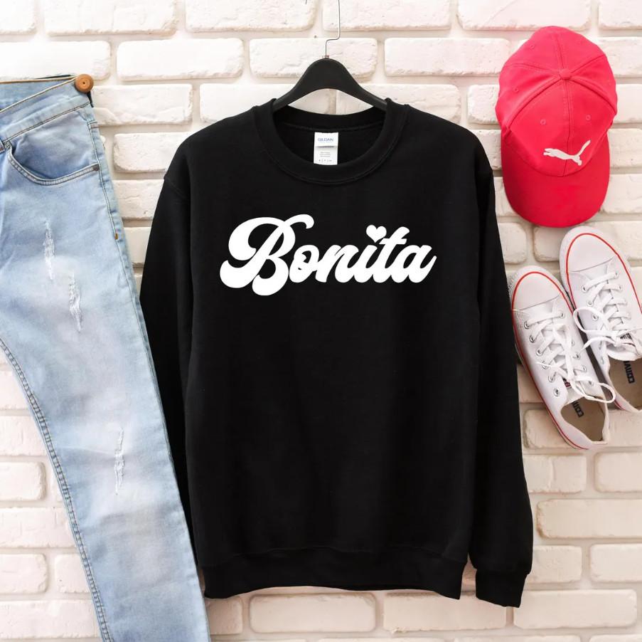Bonita Latina Mom Boss Hispanic Merch, Funny Spanish Cotton Apparel T-Shirt Unisex T-Shirt XXXL