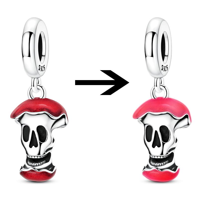 Original Copper Charms Bead Cz Zircon Butterfly Apple Cross Dangle Fit Bracelet Diy Woman Jewelry Gift For Friend