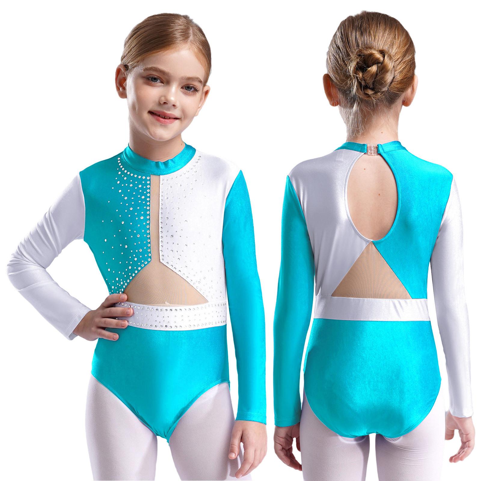 

Девочки Фигурное катание Балет Гимнастика Купальник Латиноамериканские танцы Ча-ча-ча Выступление Блестящие стразы Джаз Боди Одежда для танцев 5-6 Years чирковый