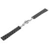 Uhrenarmband Schwarz Professionell Flaches Uhrenarmband Ersatz Uhrenarmband Zubehör 18mm   0.71in