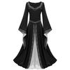 Women Halloween Long Dress Cosplay Party Costume Vintage Evening Maxi Dresses For Festival