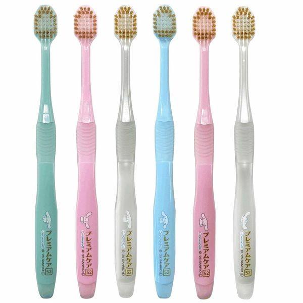Japan EBISU Premium Care (Cinnamoroll / Hello Kitty) 6-row Compact Tooth Brush, 1 Piece