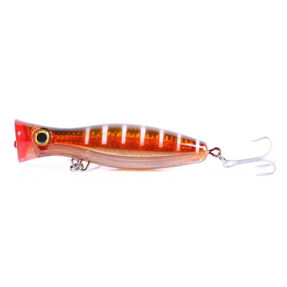 1pc Hard Popper Lure Topwater Popper Bait 13cm 43g Artificial Fishing Bait Accessories With 1/0# Treble Hook Lures