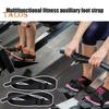 2Pcs Rowing Machine Foot Strap Heavy Duty Adjustable Feet Strap Replacement Multi-functional Fitness Equipment Auxiliary Webbing with Buckle