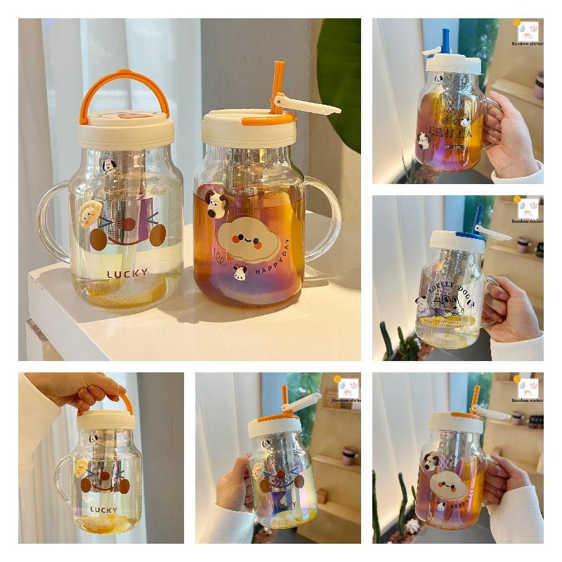 Stylish And Durable Glass Cup For Women High Temperature Resistance Tea Separation Handle Included