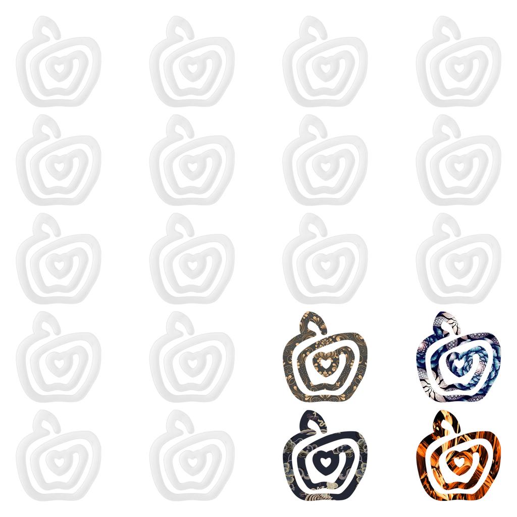 20Pcs Sublimation Blanks Paper Clips 3inch Compact Sublimation Acrylic Transparent Paper Clips for Heat Transfer DIY Design