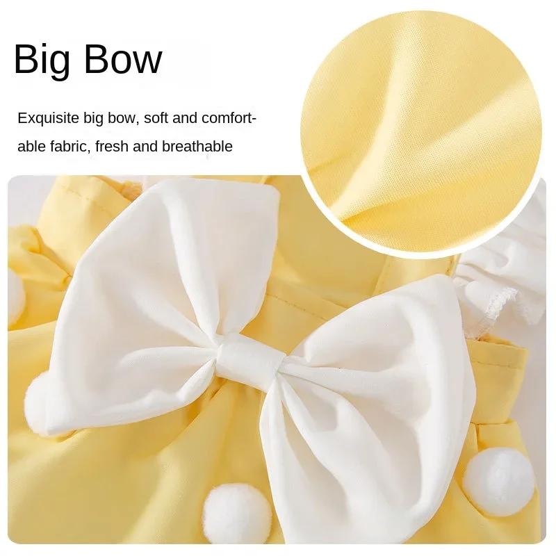 Süße Hundekleidung für kleine Hunde, Teddy, Bichon, Bär, Prinzessin, Windkuchen, Kleid, Kind, Sommerweste, Haustierkleidung