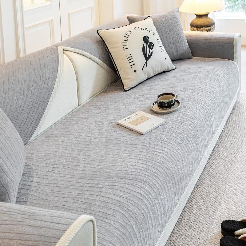 French Style Sofa Pads Simple Sofa Cushion All Season Universal New Non Slip Mats Soft Skin Friendly Comfortable Breathable 1Pcs