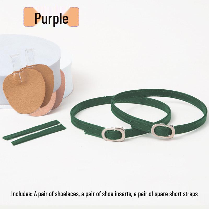 Non-Slip High Heel Strap with Suede Matte Finish - Secure Tie-Up Buckle Design