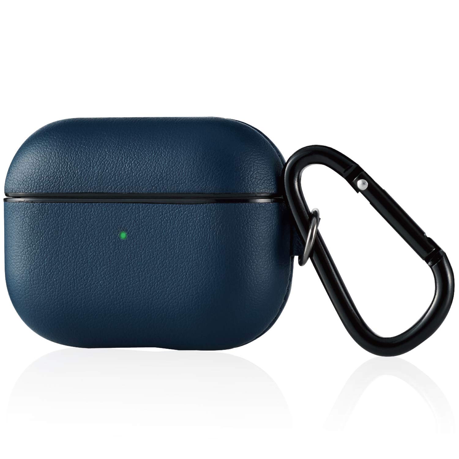 

ELECOM AirPods Pro Case Soft Leather Case released in October Navy with carabiner [Model 2019] AVA-AP2PLC2NV