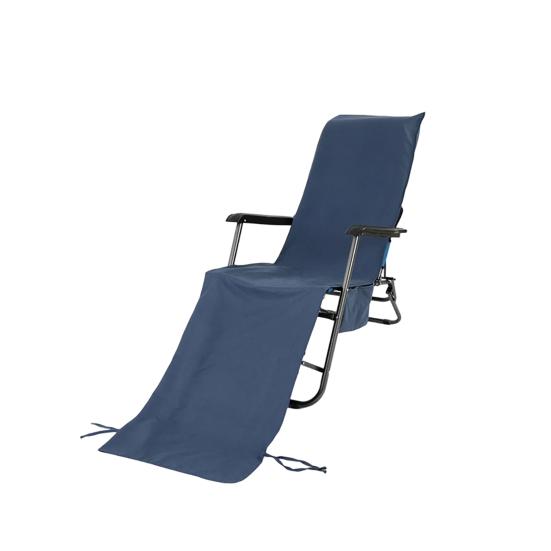 Beach Chair Cover with Side Pockets Absorbent Lounge Chair Cover Quick Dry Towel Chair Cover for Sun Lounger Pool Sunbathing Garden Beach