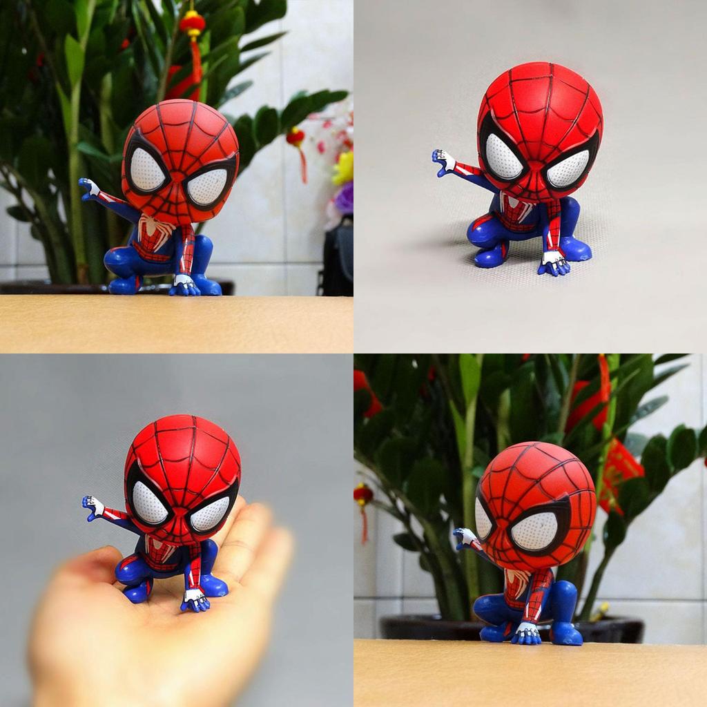 Adorable Figurine Poupée Spider-man Pour Décoration de Gâteau de Fête d'Anniversaire et Collectionneur Amusant