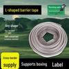 L-Shaped Plastic Grass & Stone Garden Edging Strip for Landscaping & Plant Isolation - Multiple Options Available