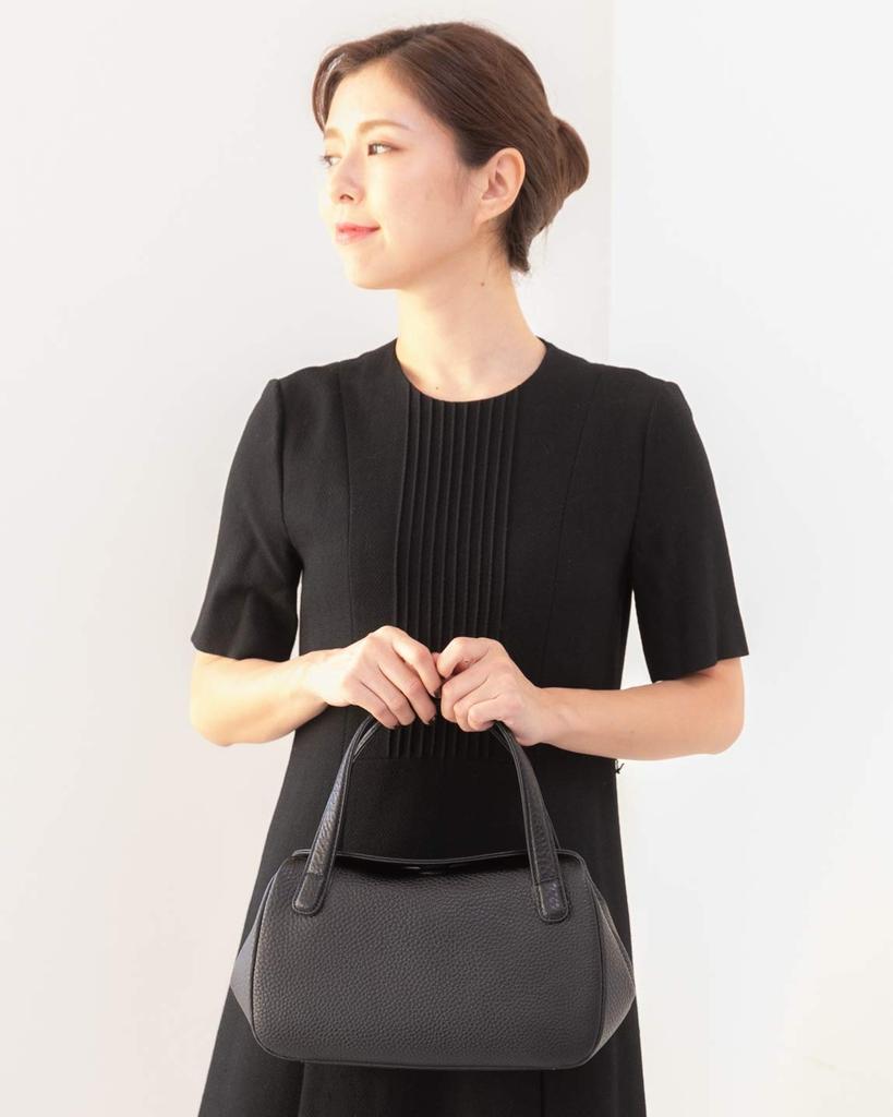 [IMAI BAG since 1977] Imai Bag Formal Bag GENOVA Women's Formal Handbag, Made in Japan, Cowhide Leather Bag, Wedding Bag (2646 Black)