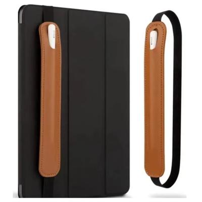 Verstellbarer Tablet-Stifthalter, Anti-Verlust-Aufbewahrung, Nylon-Elastikband, Kunstleder, Tintenroller-Etui