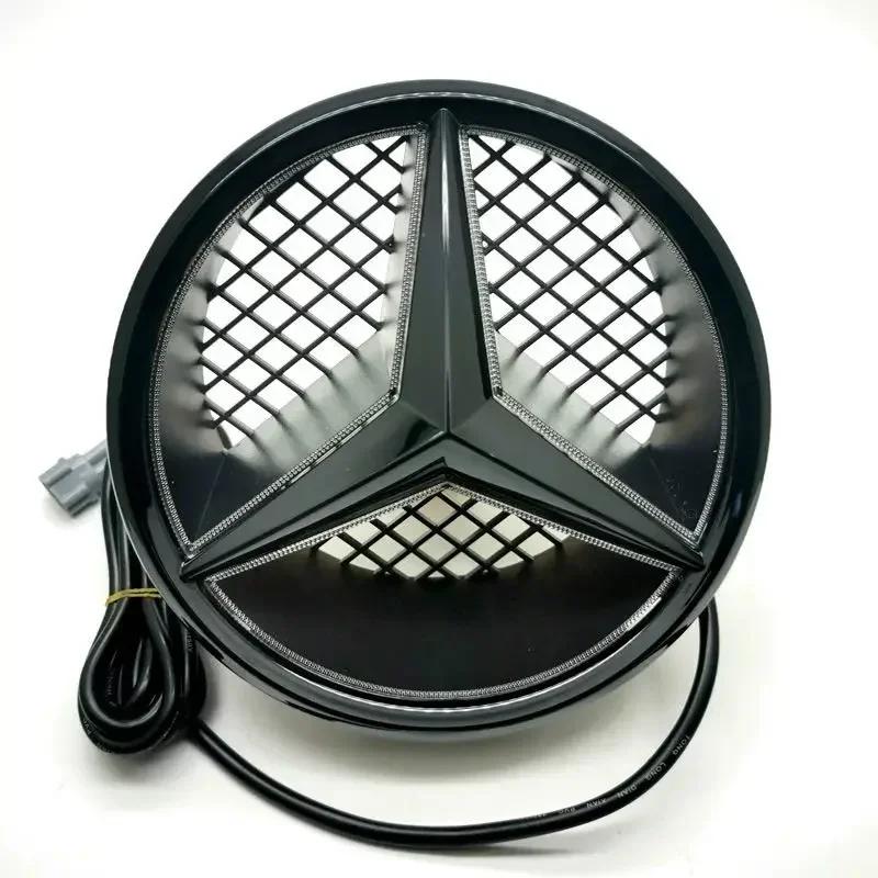 hzrm1 Mercedes benz Amg W205 W212 W213 W204 ML W166 CLA C117 A W176 W177 C W204 E GLK X204 GlaWith LED Grid style Front Grill Emblem
