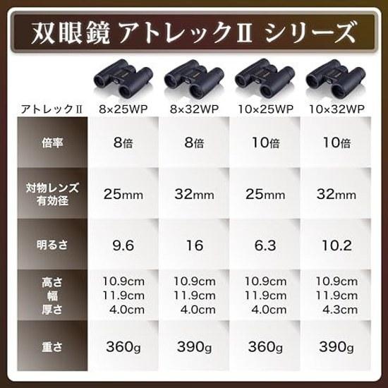 Vixen Binoculars Atrek II Series HR 825 WP 14721-2 Black