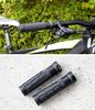 GORIX Bicycle Round Cylindrical Flared Grip Shock Cycle Customized Grip Bicycle Handle Cross Mini Electric and Other Bicycles Grips, Pattern, Lock-On,