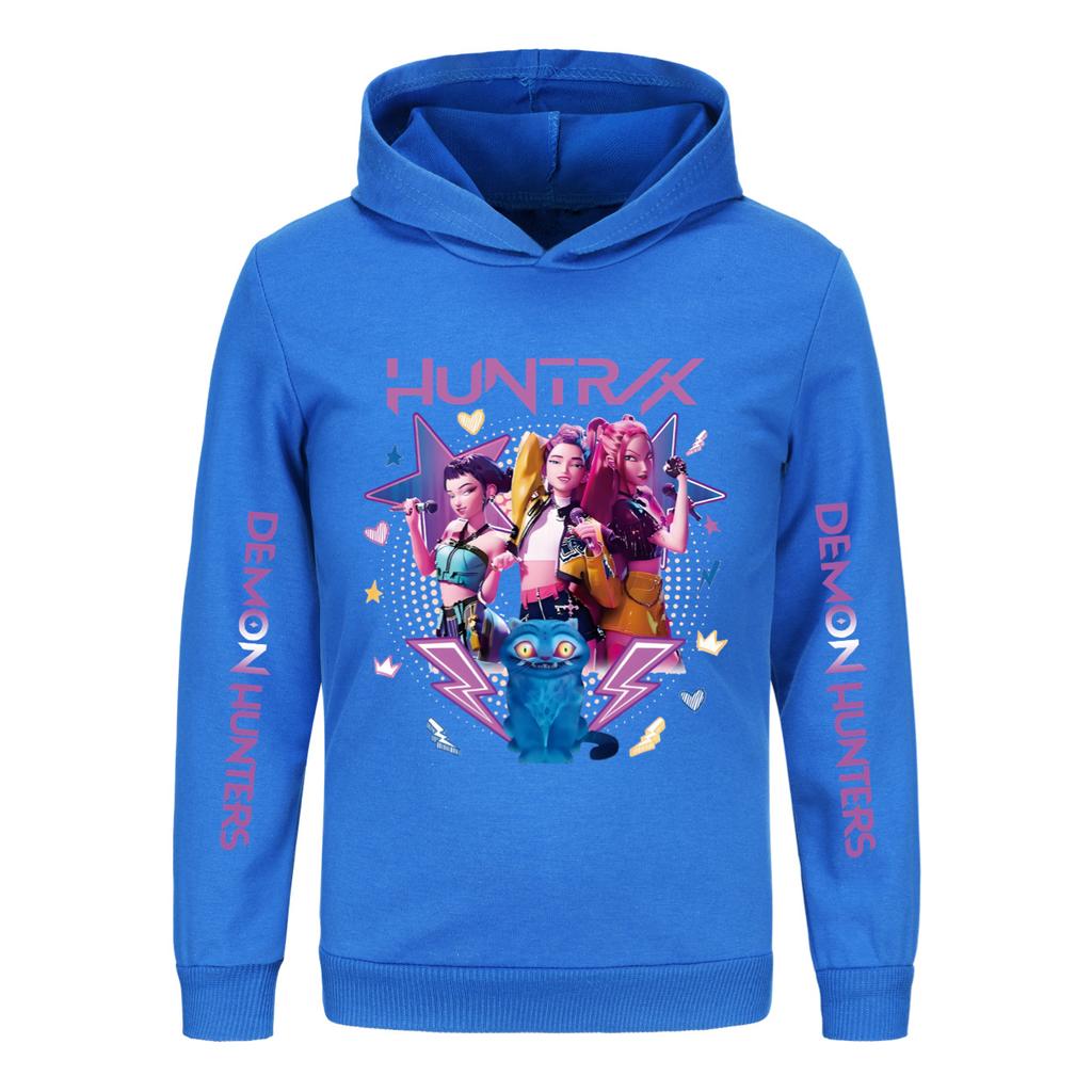 Children's Clothing Fashion Cartoon Printed Pattern Sports Shirt Top Casual Comfort Hoodie Sweatshirts Kids Unisex