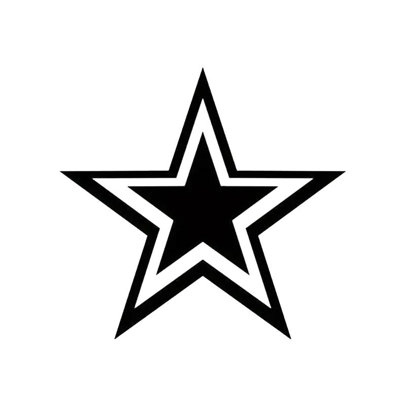 DS94#15x14cm Pentagram Vinyl Decal Durable, Weatherproof Decoration for Car Motorcycle, Easy To Paste